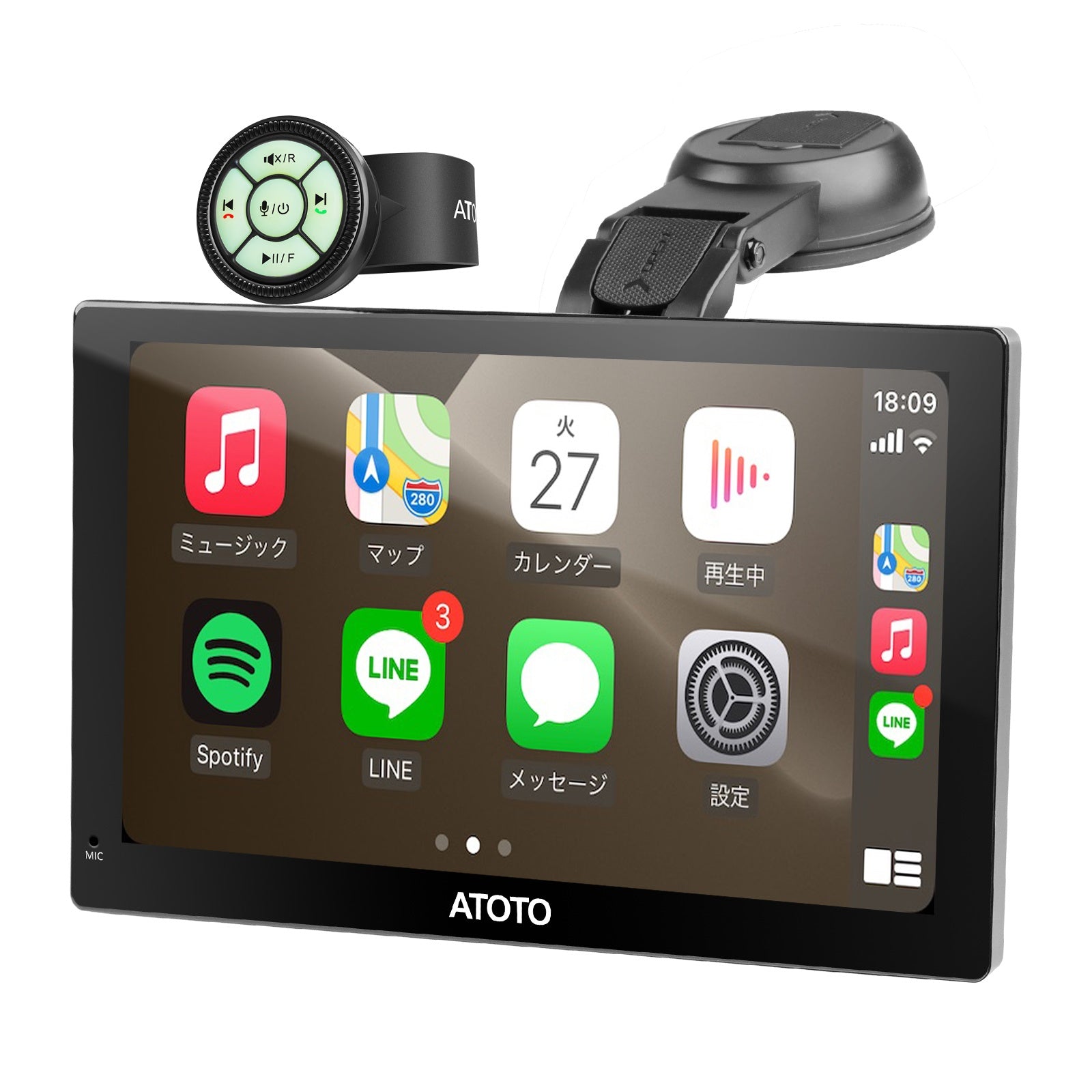 P509SD-S01-JP03 9インチQLEDポータブルナビ